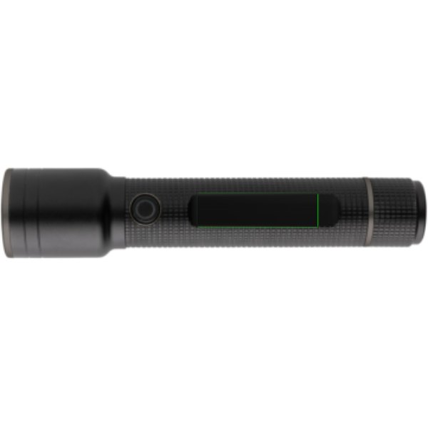Gear X RCS gerecycled aluminium USB-oplaadbare zaklamp large — drukvlak zaklamp
