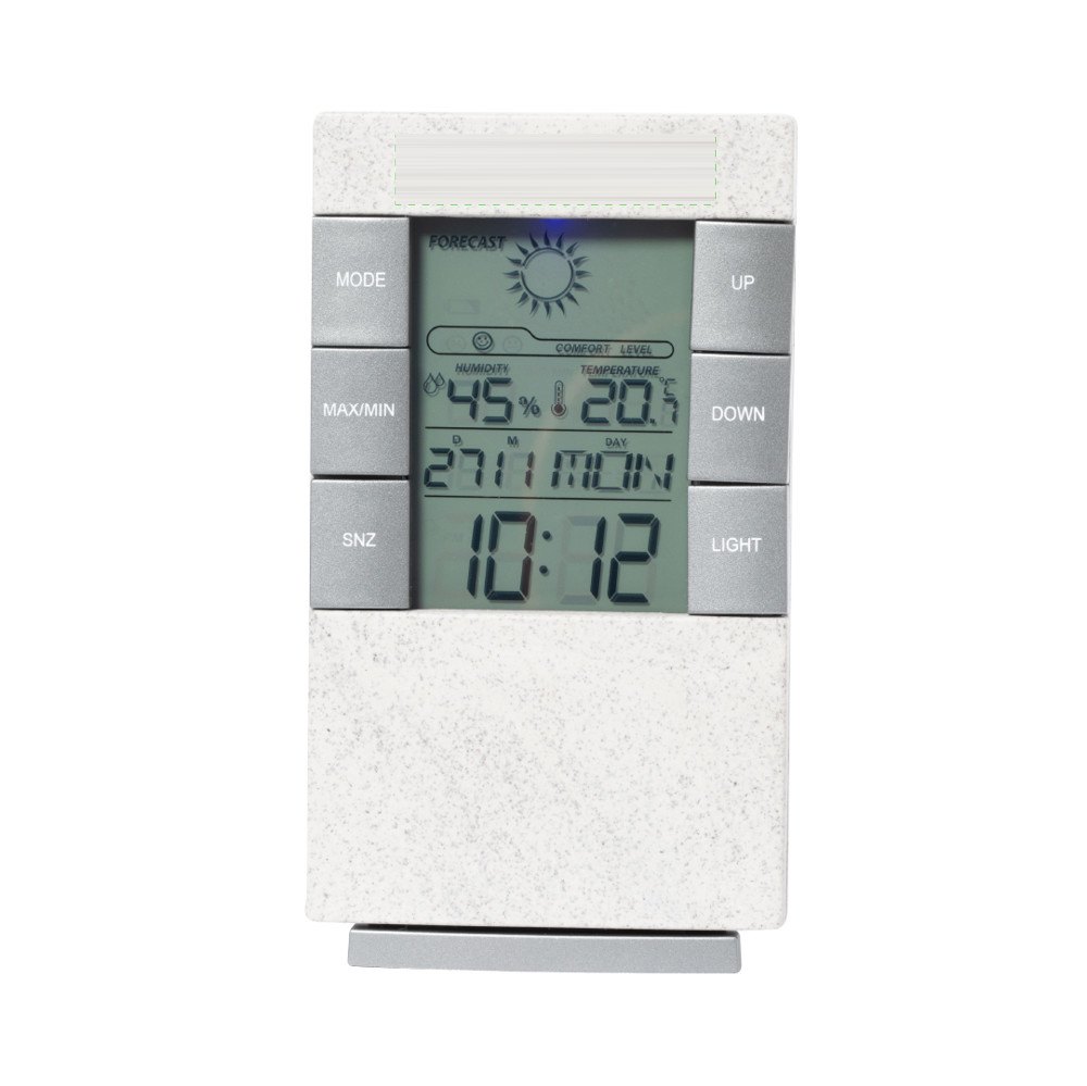 Weerstation Maginly — drukvlak boven het scherm