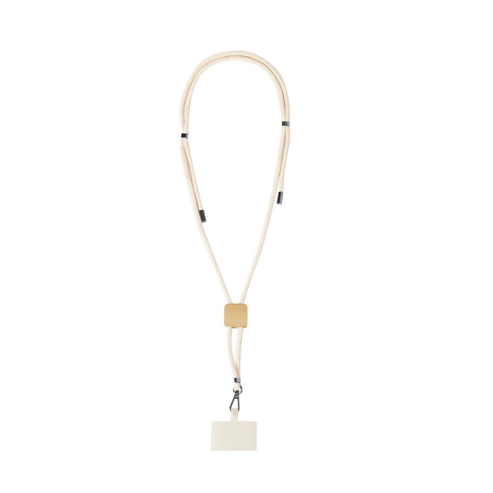 Houder Lanyard Reuter — drukvlak op het houten blokje