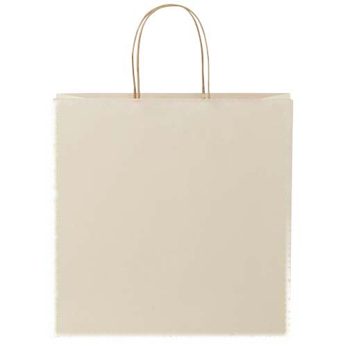 Papieren tas 150 g/m2 gemaakt van landbouwafval met gedraaide handgrepen - 31 x 12 x 31 cm — drukvlak beide zijden
