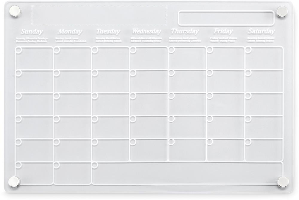 PLANIT - Magnetische acryl planner — drukvlak voorzijde dl