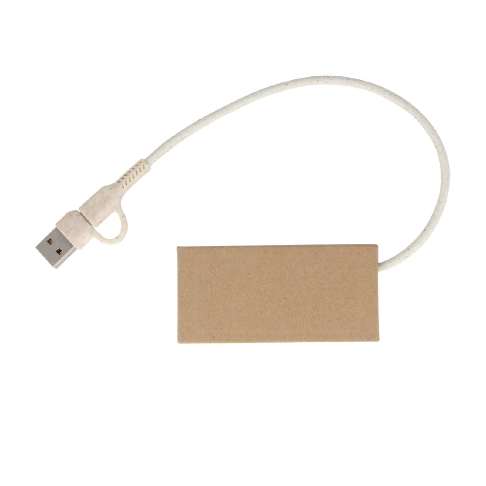 Hub gerecycled papier — drukvlak op het karton