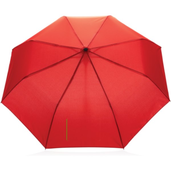 21" Impact AWARE™ RPET 190T mini auto open paraplu — drukvlak paraplu