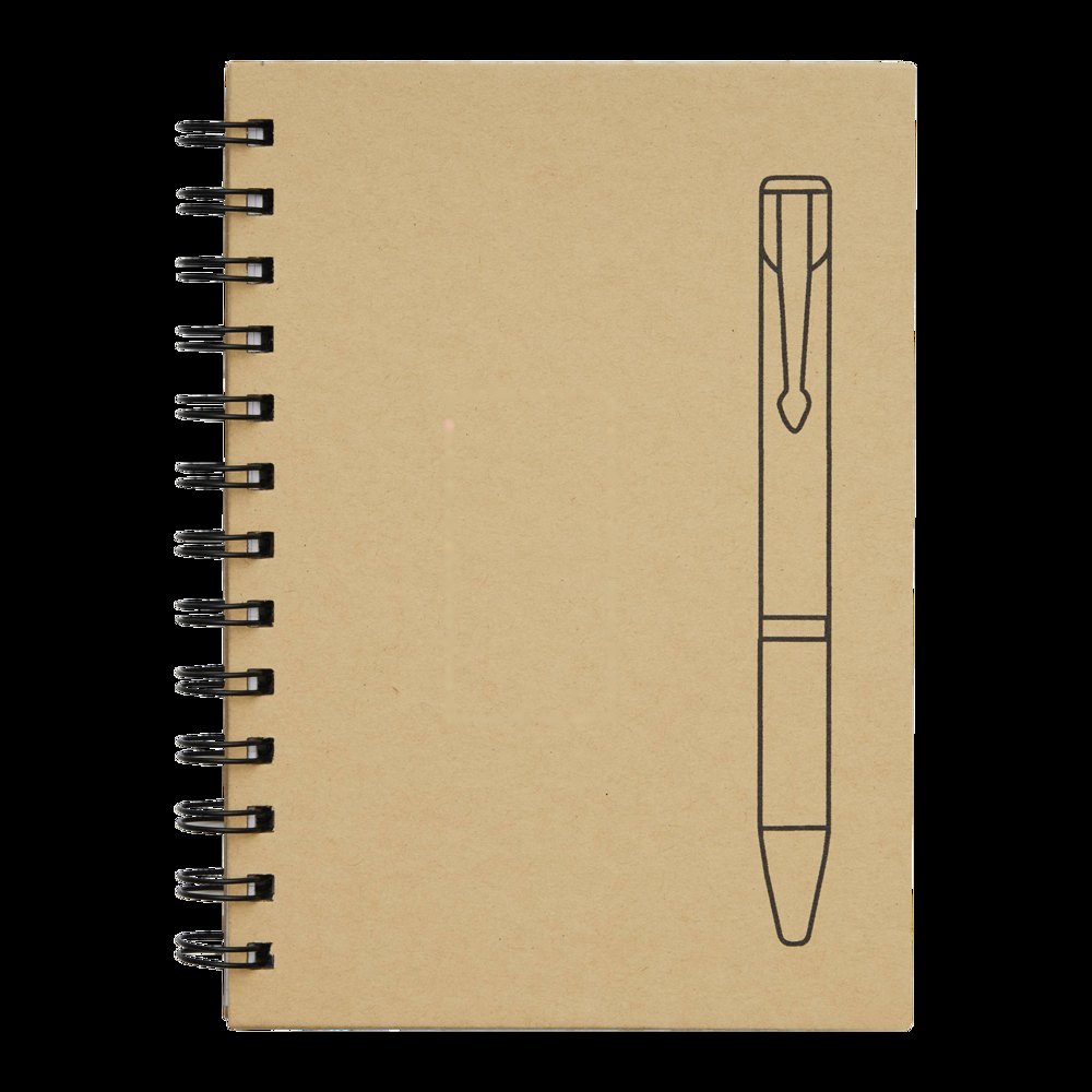 JOURNALIST - Notitieboek — drukvlak gecentreerd op de voorkant