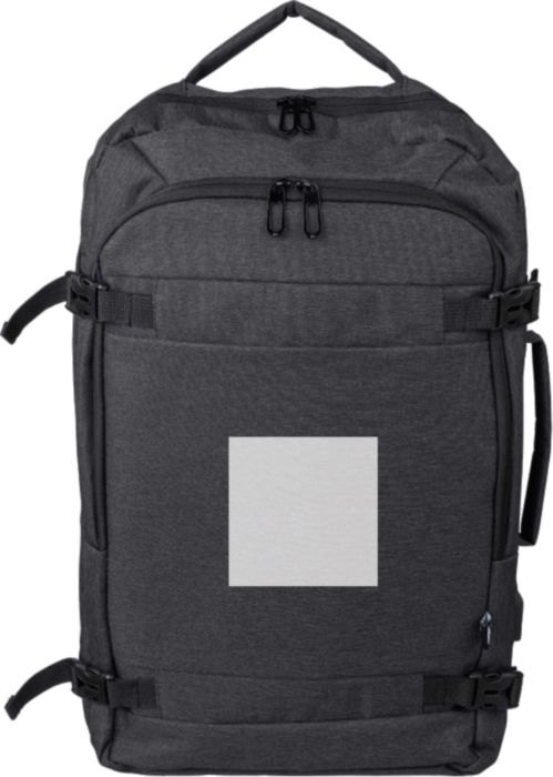 Rugzak Malcolm | Gerecycled | Laptop 17" | 29 l — drukvlak voorvak