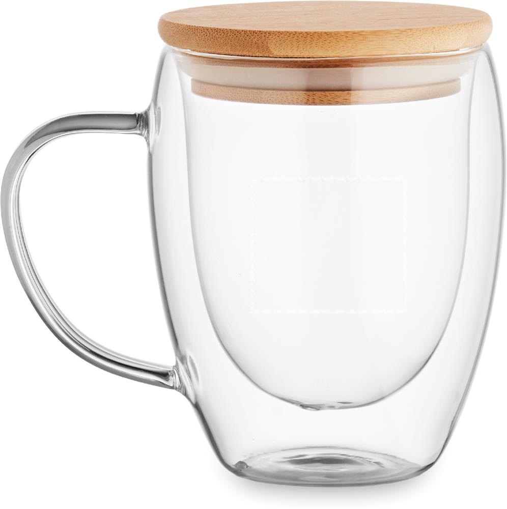 TIRAL - Dubbelwandige mok 250 ml — drukvlak linkshandig