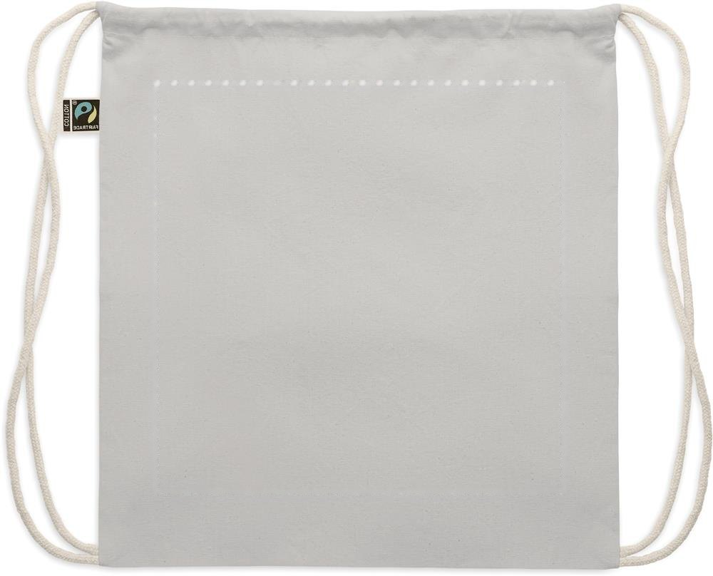 OSOLE DRAW COLOUR - Fairtrade trekkoordtas 180g — drukvlak achterzijde