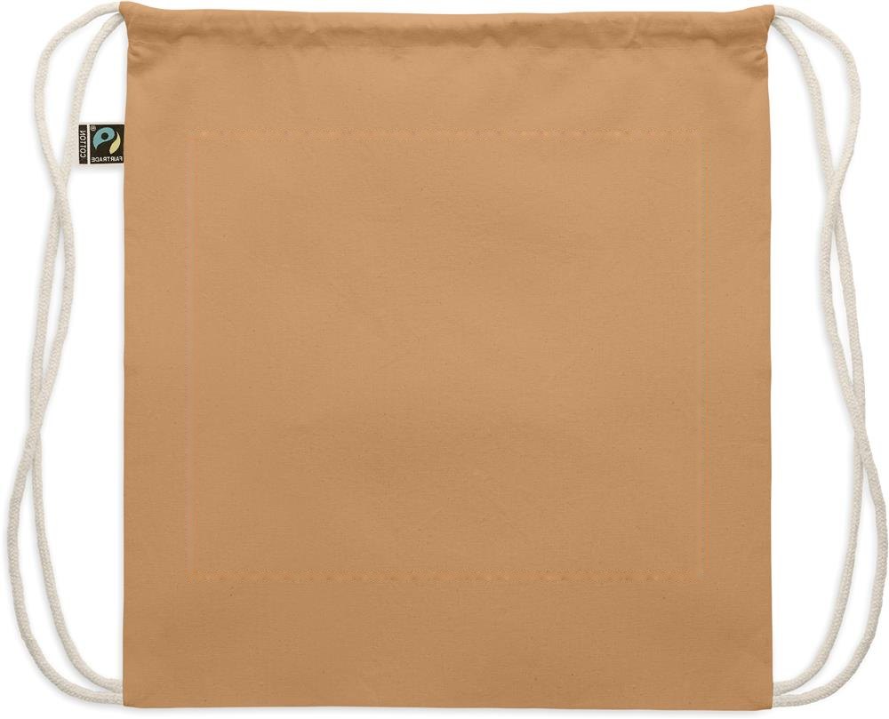OSOLE DRAW COLOUR - Fairtrade trekkoordtas 180g — drukvlak achterzijde 1