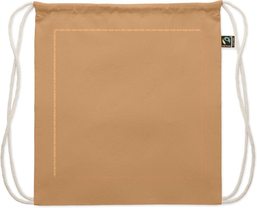OSOLE DRAW COLOUR - Fairtrade trekkoordtas 180g — drukvlak voorzijde
