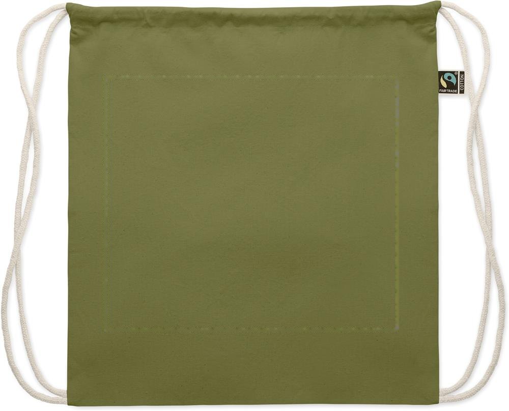 OSOLE DRAW COLOUR - Fairtrade trekkoordtas 180g — drukvlak voorzijde 1