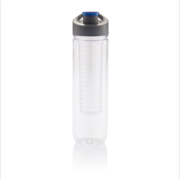 Waterfles met infuser — drukvlak artikel voorzijde midden