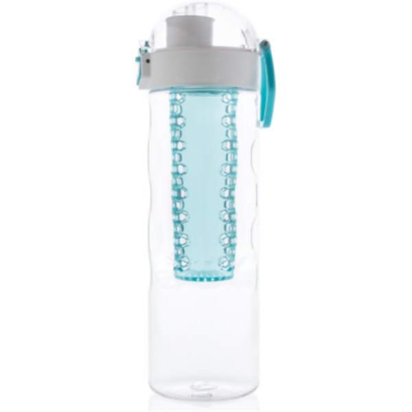 Honeycomb afsluitbare lekvrije waterfles met infuser — drukvlak artikel links boven