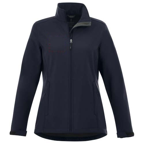 Maxson softshell dames jas — drukvlak rechter borst
