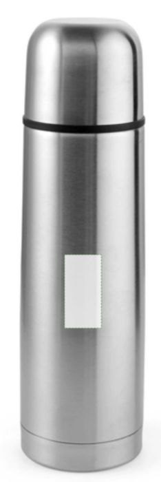 RVS dubbelwandige fles Alexandros — drukvlak zijkant