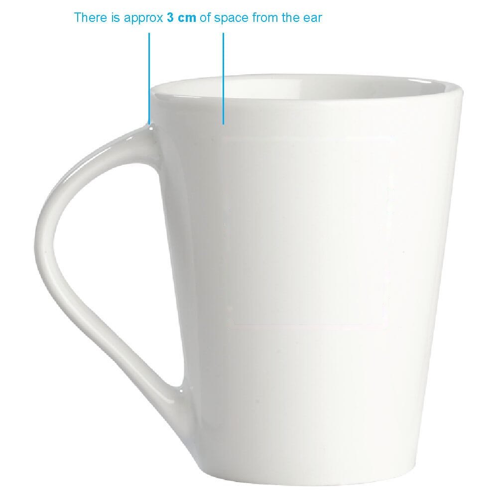 Mok Nice EU 270ml — drukvlak rechts van het handvat
