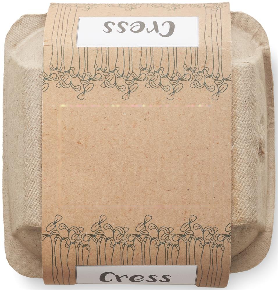 CRESS - Kweekset in eierdoos — drukvlak bovenzijde