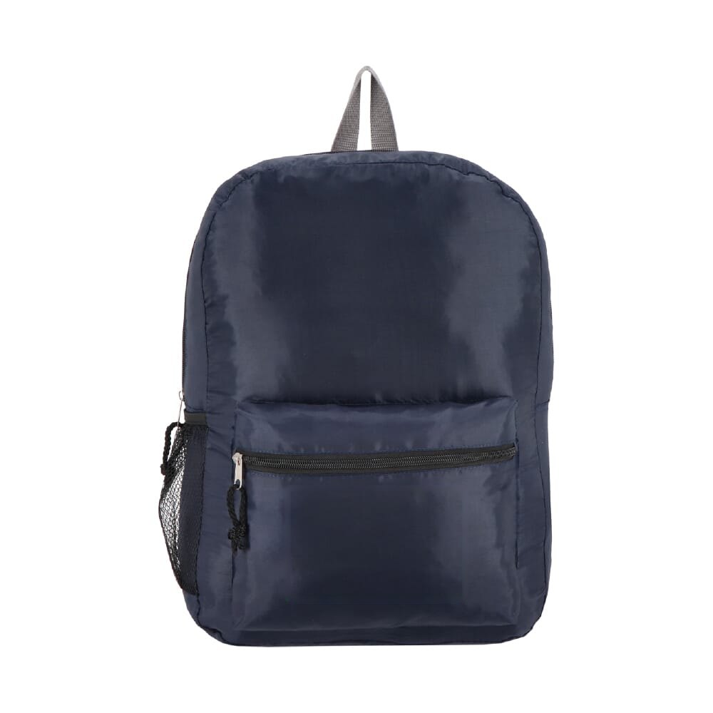 190T gerecycled PET lichtgewicht rugzak 30.5 x 12.7 x 42 cm 16 L — drukvlak op vak voorzijde