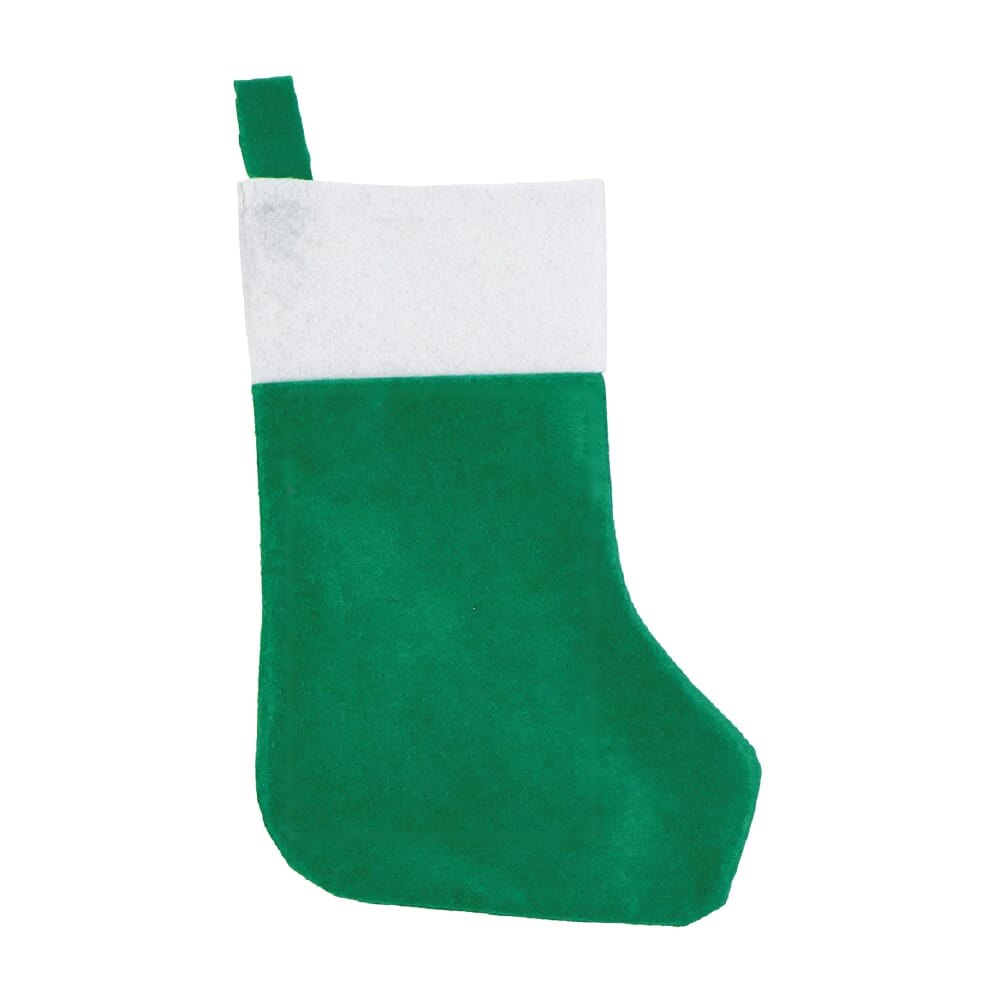 Vilten kerstsok 40 cm — drukvlak op de voorkant