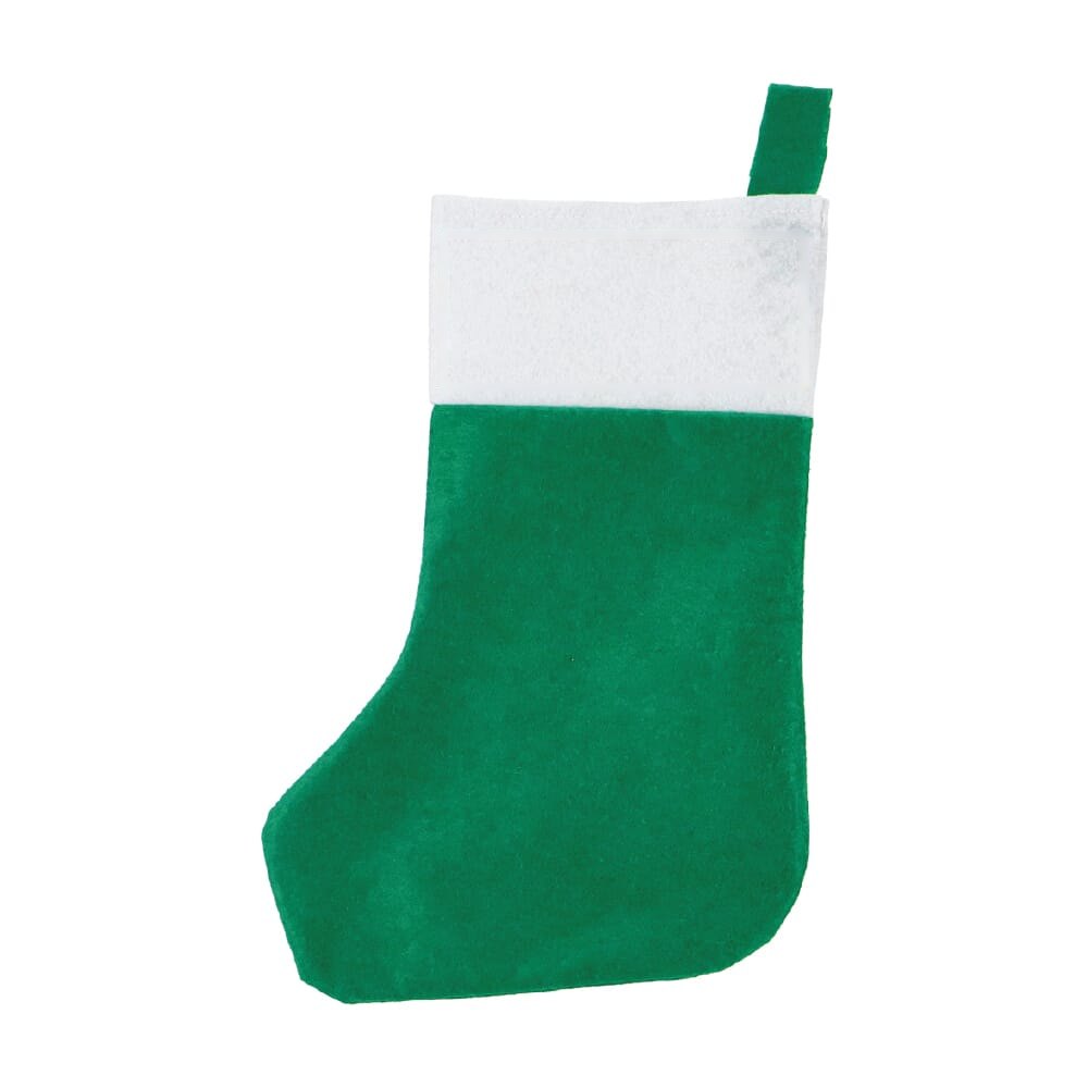 Vilten kerstsok 40 cm — drukvlak zijde 2 bovenkant
