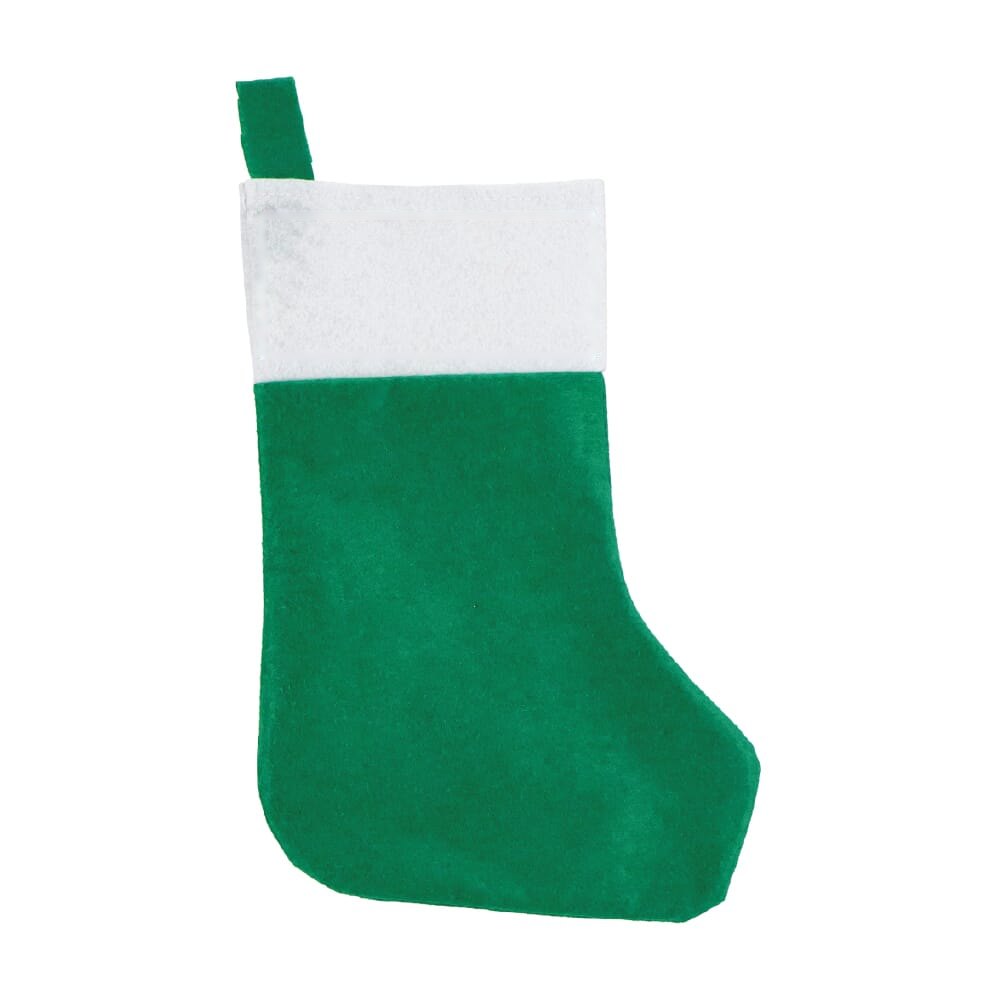 Vilten kerstsok 40 cm — drukvlak zijde 1 bovenkant