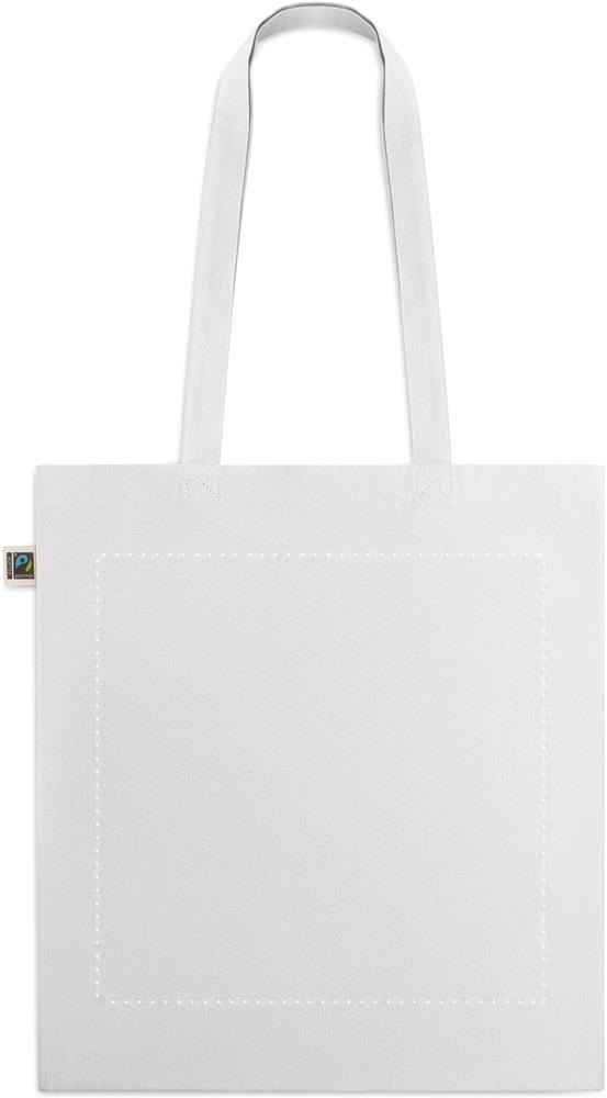 OSOLE+ COLOUR - Fairtrade boodschappentas 180g — drukvlak achterzijde