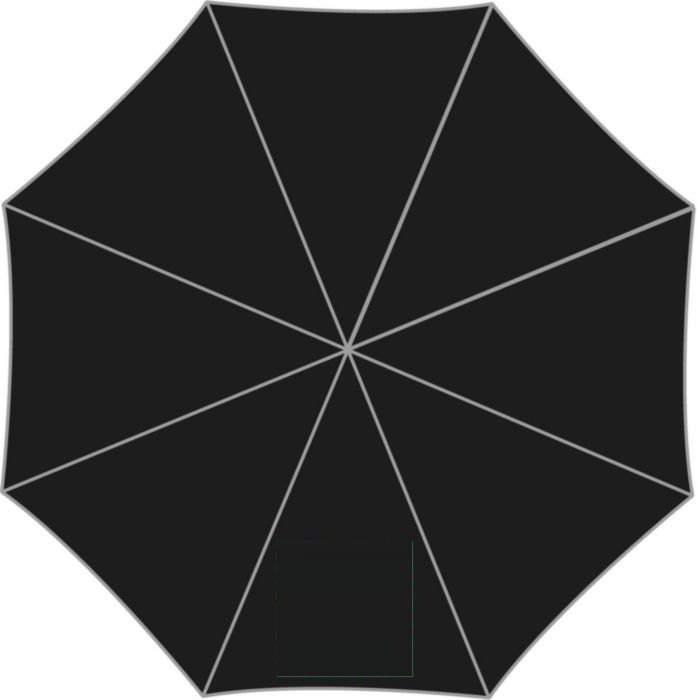 Paraplu Andy — drukvlak op een segment
