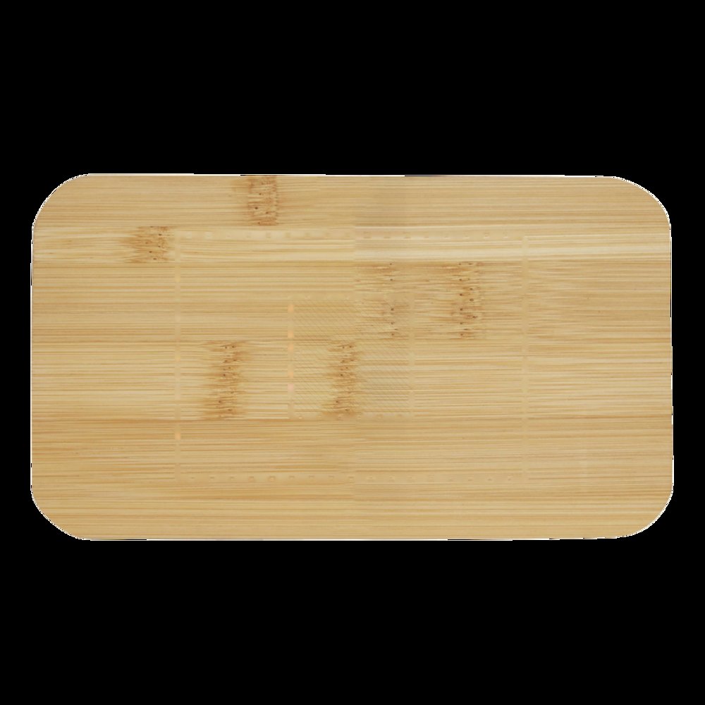 DOUBLE LEVEL - Lunchbox — drukvlak gecentreerd op de wooden dop