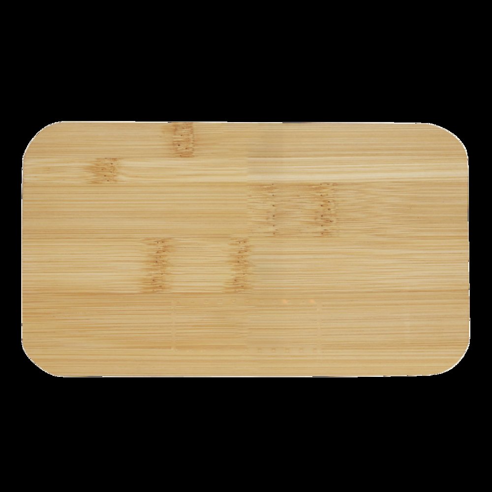 DOUBLE LEVEL - Lunchbox — drukvlak op de edge van de wooden deksel