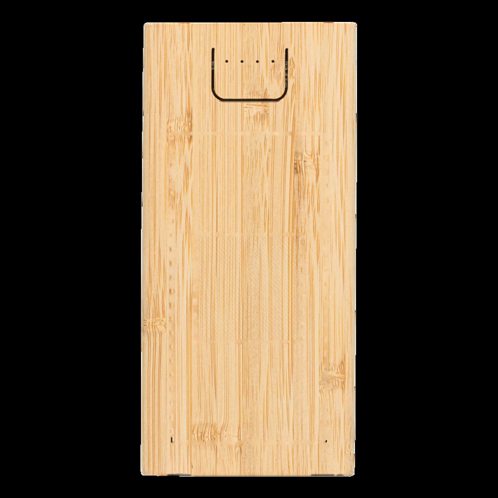 BAMBOO ENERGY - Powerbank — drukvlak gecentreerd op de voorkant