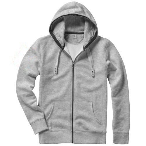 Arora 300 g/m² unisex hoodie met ritssluiting — drukvlak rechter bicep