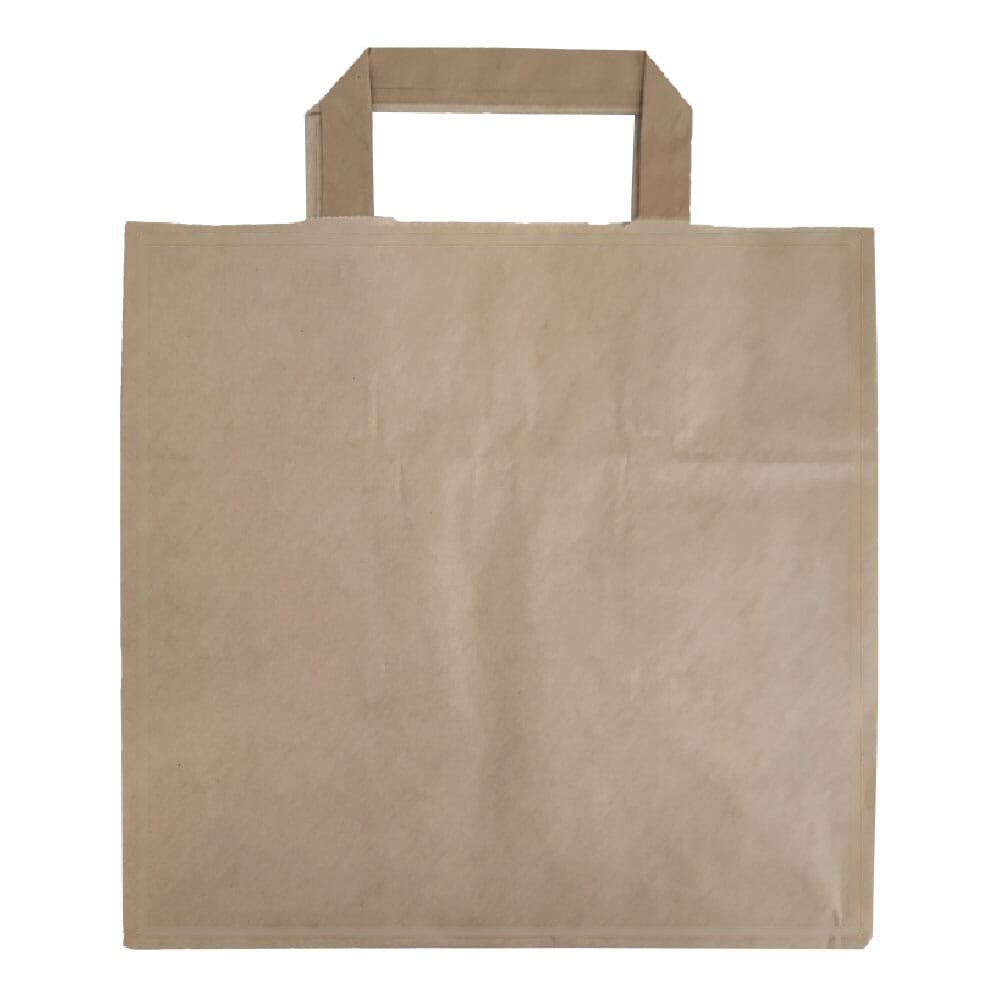 Papieren draagtas 70g/m² 26x17x25cm — drukvlak op de voorkant