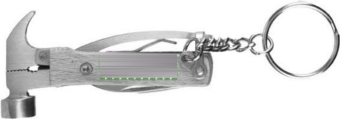 Bamboe multitool Heinrich — drukvlak voorzijde