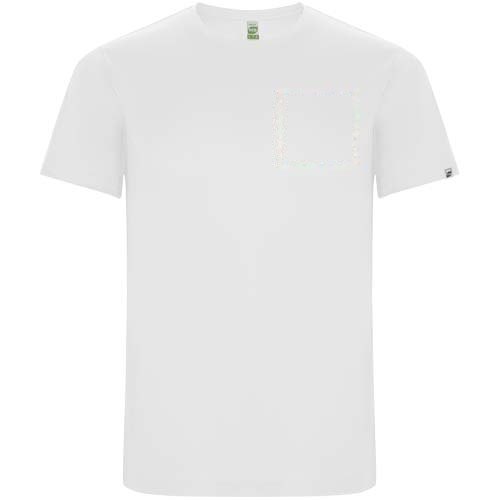 Imola 135 g/m² sportshirt met korte mouwen voor heren — drukvlak linker borst