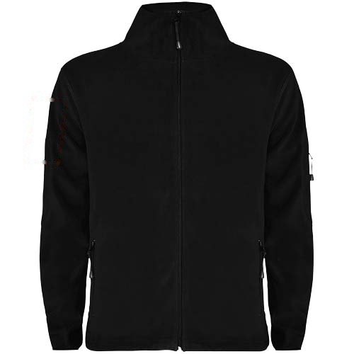 Luciane fleece herenjack met volledige rits — drukvlak rechter bicep