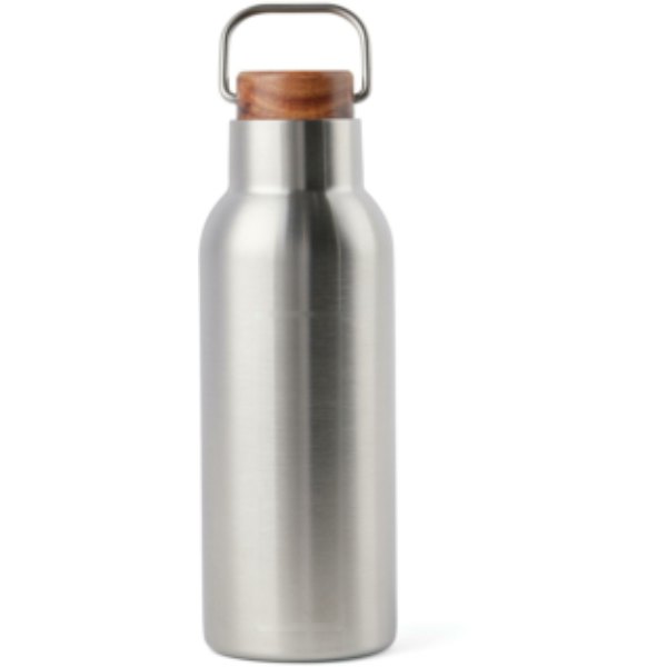 VINGA Ciro RCS gerecycled RVS vacuümfles 580ML — drukvlak artikel achterzijde beneden