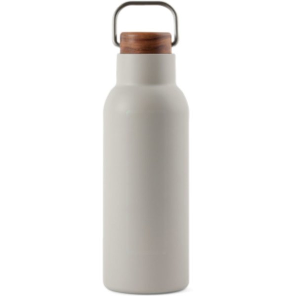 VINGA Ciro RCS gerecycled RVS vacuümfles 580ML — drukvlak artikel voorzijde boven