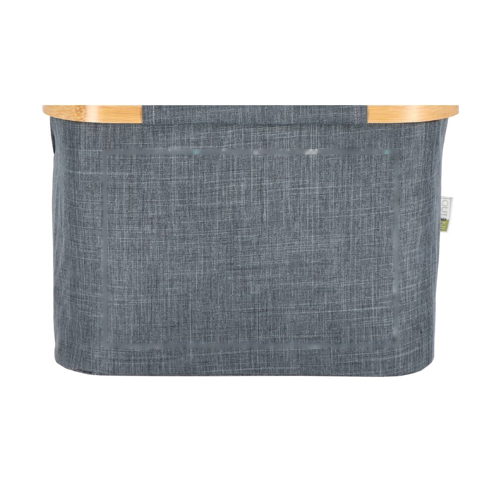 InSideOut opvouwbare mand met deksel Sogne 38 x 26 x 25cm rPET — drukvlak groot op de achterkant