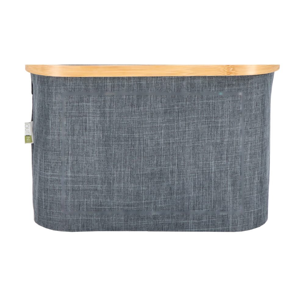 InSideOut opvouwbare mand met deksel Sogne 38 x 26 x 25cm rPET — drukvlak groot op de voorkant