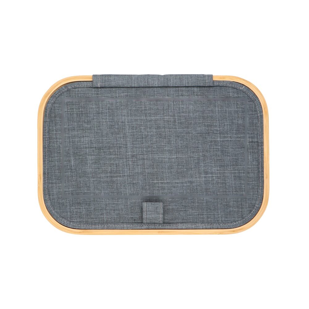 InSideOut opvouwbare mand met deksel Sogne 38 x 26 x 25cm rPET — drukvlak bovenkant