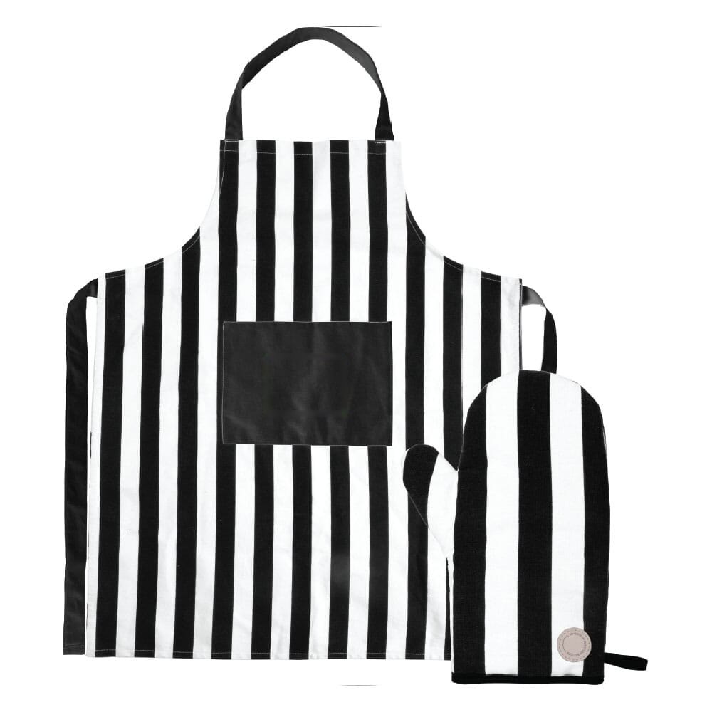 Sagaform Aron schort & BBQ handschoen set — drukvlak op de vak