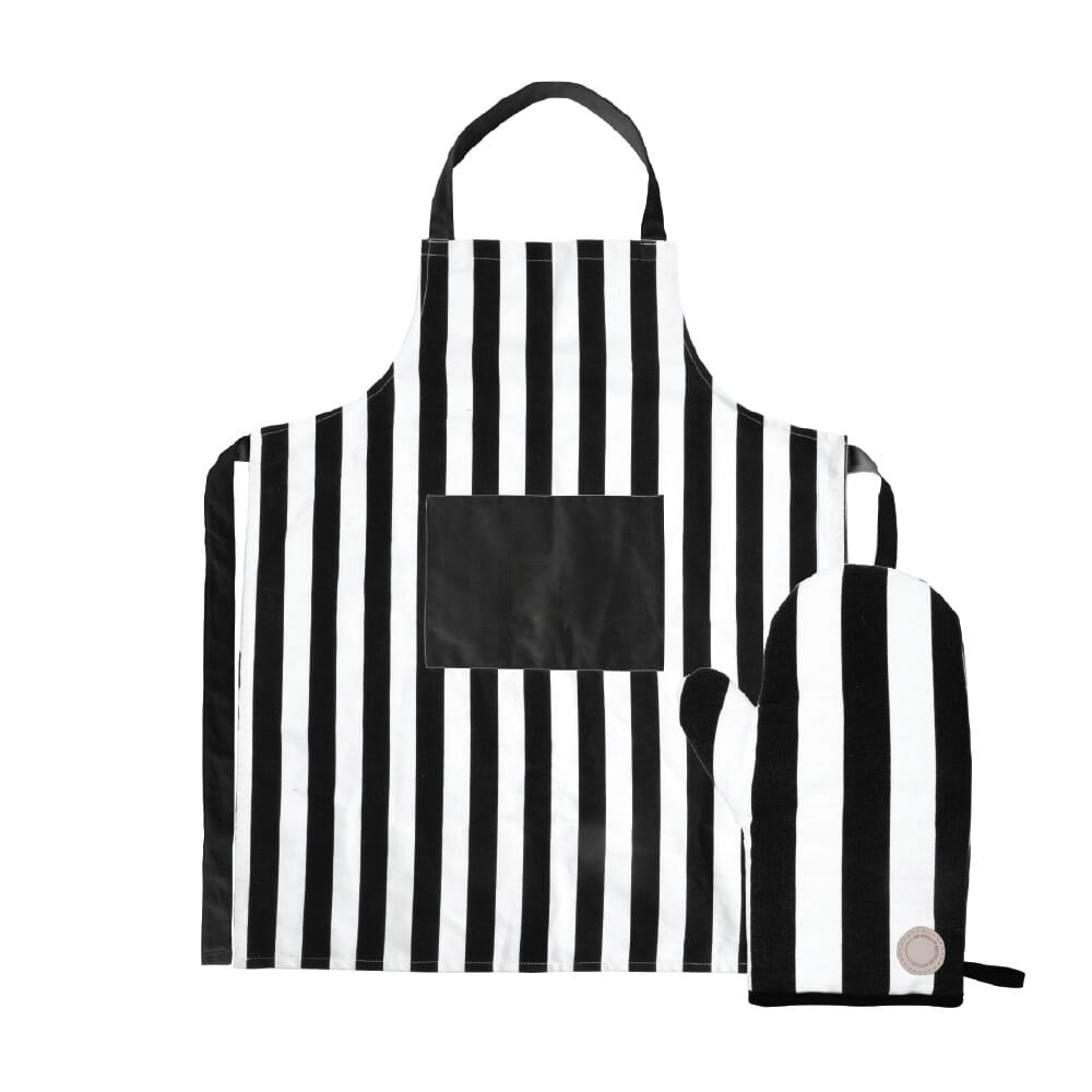 Sagaform Aron schort & BBQ handschoen set — drukvlak op het vak