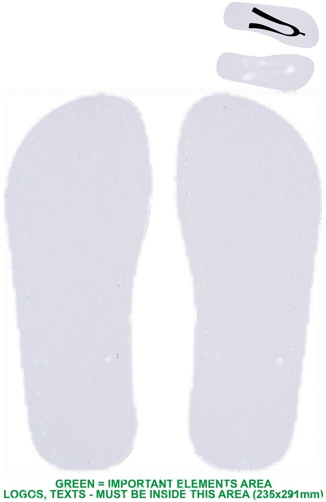 DO MEL - Sublimatie slippers 44-46 — drukvlak slippers