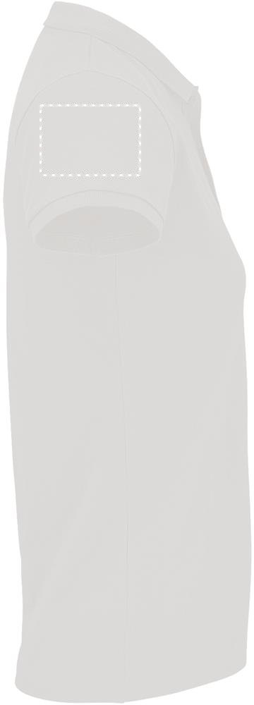 PLANET WOMEN - PLANET DAMES Polo 170g — drukvlak rechterarm