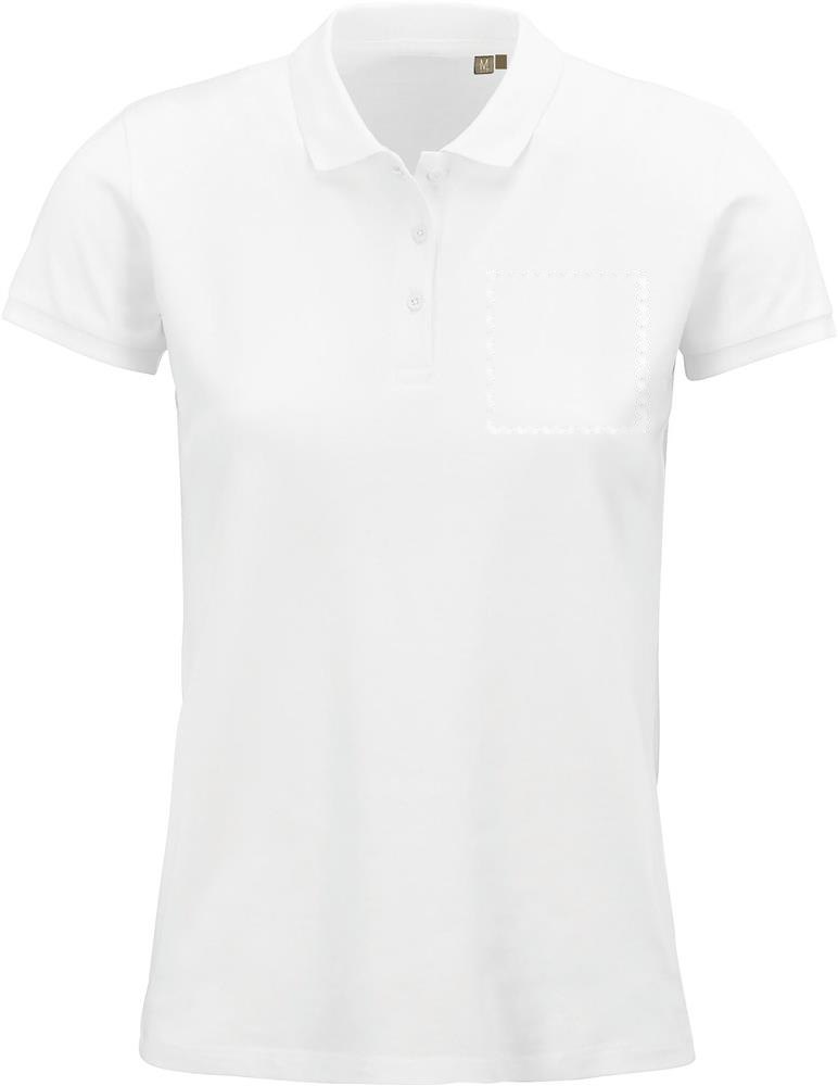 PLANET WOMEN - PLANET DAMES Polo 170g — drukvlak borst