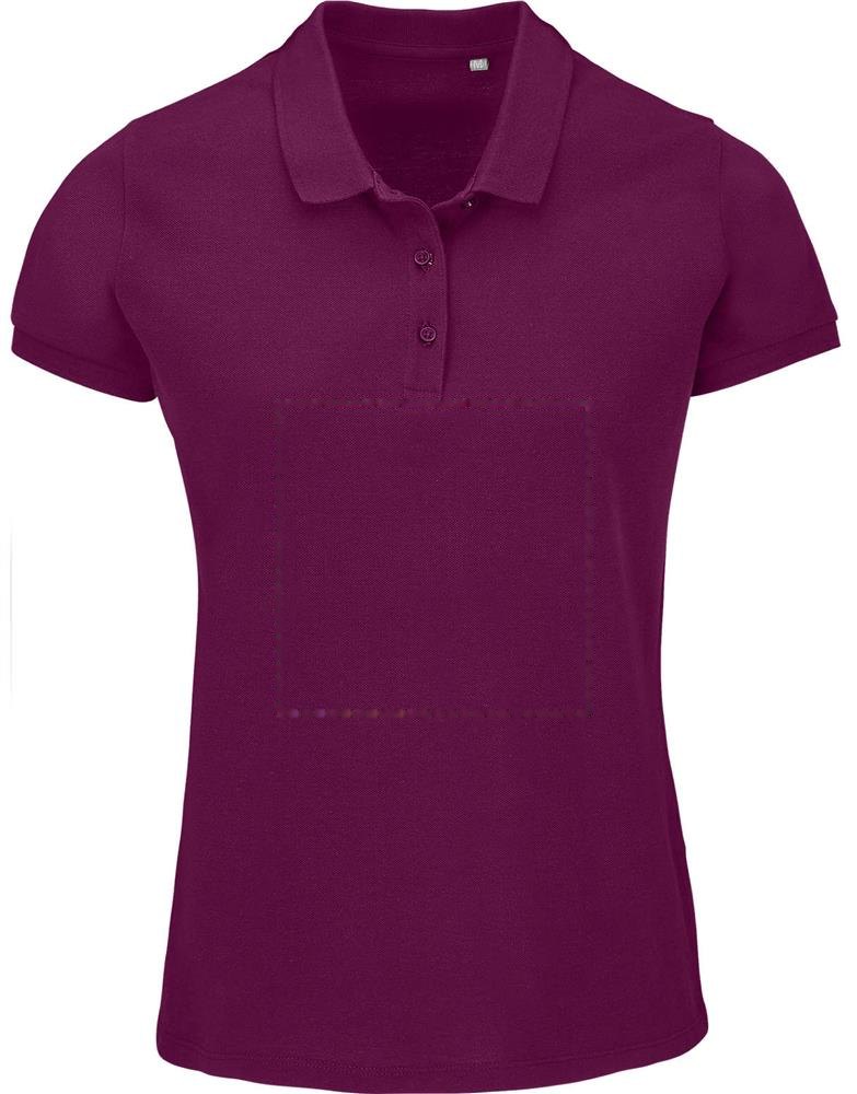 PLANET WOMEN - PLANET DAMES Polo 170g — drukvlak voorzijde