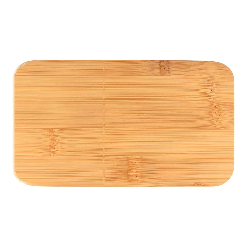 Lunchbox Bento R-PP & Bamboe — drukvlak linker bovenzijde