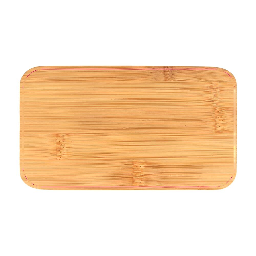 Lunchbox Bento R-PP & Bamboe — drukvlak bovenkant