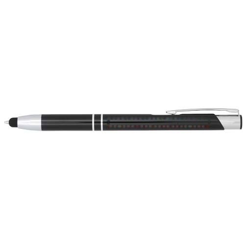 Moneta geanodiseerde aluminium stylus balpen (blauwe inkt) — drukvlak dop