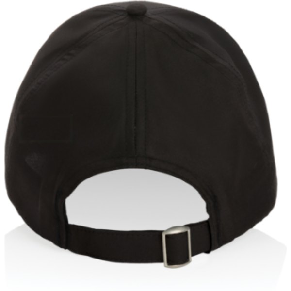Impact AWARE™ 6 panel rpet sportcap — drukvlak artikel achterzijde links