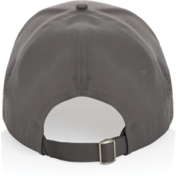 Impact AWARE™ 6 panel rpet sportcap — drukvlak artikel achterzijde rechts